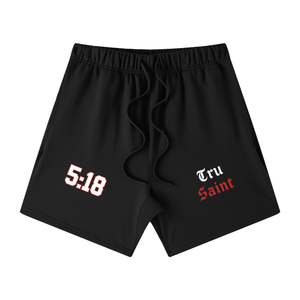 Tru Saint X 5:18 Red Loose Fit Shorts