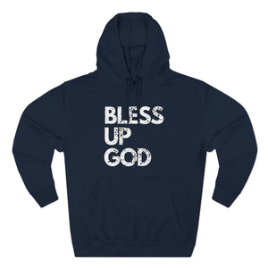 Bless Up God Distressed Premium Hoodie - Unisex
