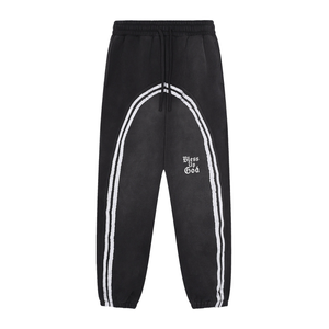 Bless Up God Faded Jogger Sweat Pants