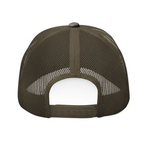 Bless Up God Old English Camouflage Trucker Hat