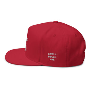 Bless Up God Old English Flat Bill Snapback