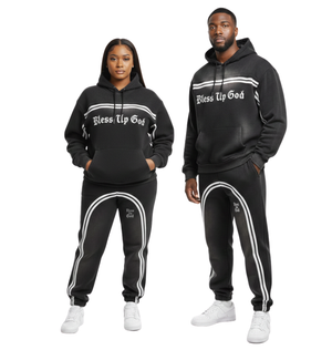 Bless Up God Faded Jogger Sweat Pants