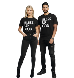 Bless Up God Signature Distressed Unisex Tee