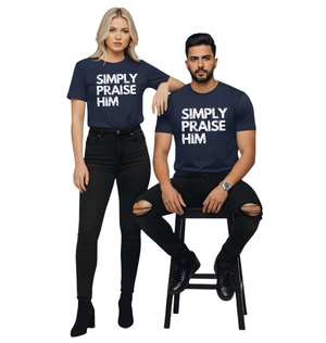 Simply Praise Him Signature Distressed Unisex Tee