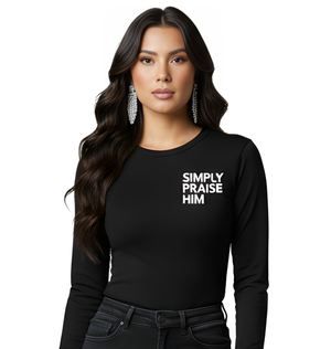 Simply Praise Him Signature Unisex Long Sleeve Tee