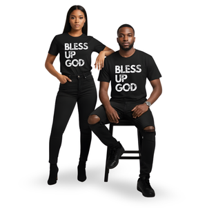 Bless Up God Signature Distressed Unisex Tee