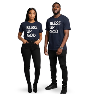 Bless Up God Signature Distressed Unisex Tee