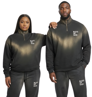 Bless Up God Faded Sweatshirt