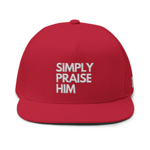 Simply Praise Him Premium Embroidered Flat Bill Snapback