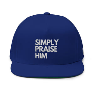 Simply Praise Him Premium Embroidered Flat Bill Snapback