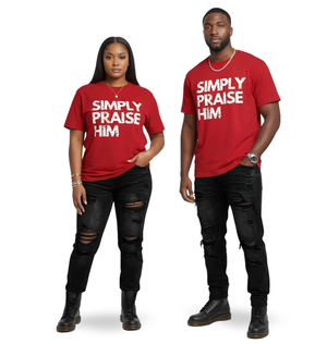 Simply Praise Him Signature Distressed Unisex Tee