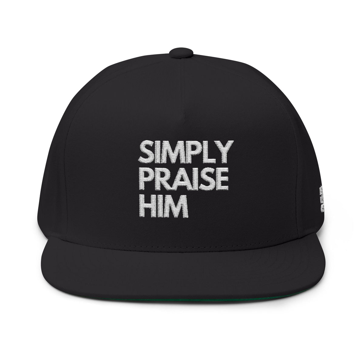 Copy of Bless Up God Premium Embroidered Flat Bill Cap