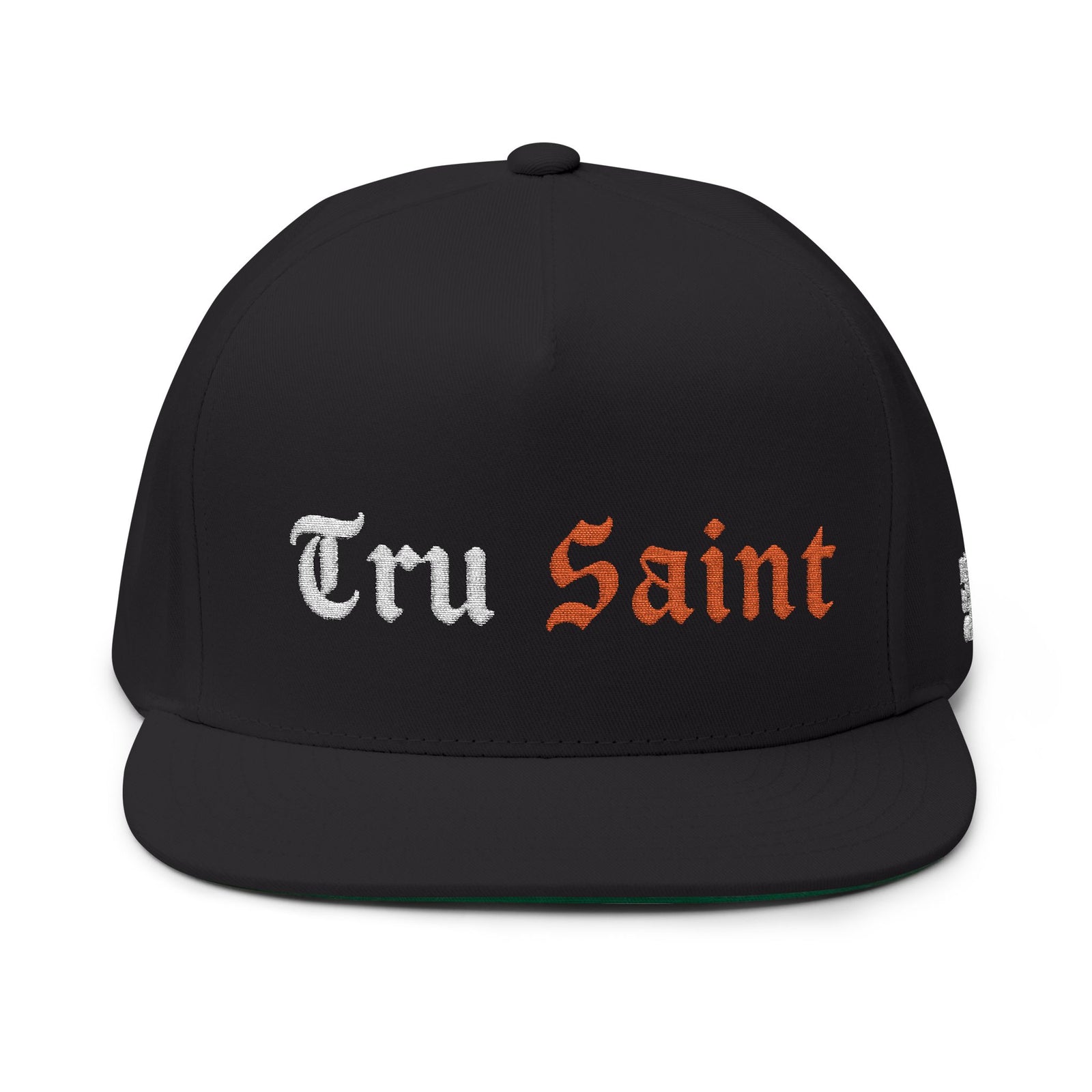 Tru Saint Signature Orange Premium Embroidered Flat Bill Snapback