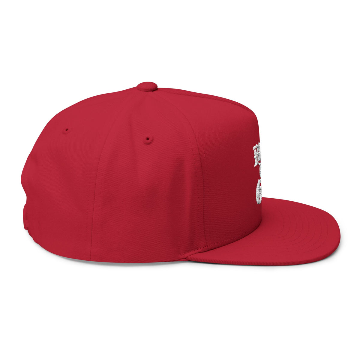 Bless Up God Old English Flat Bill Snapback