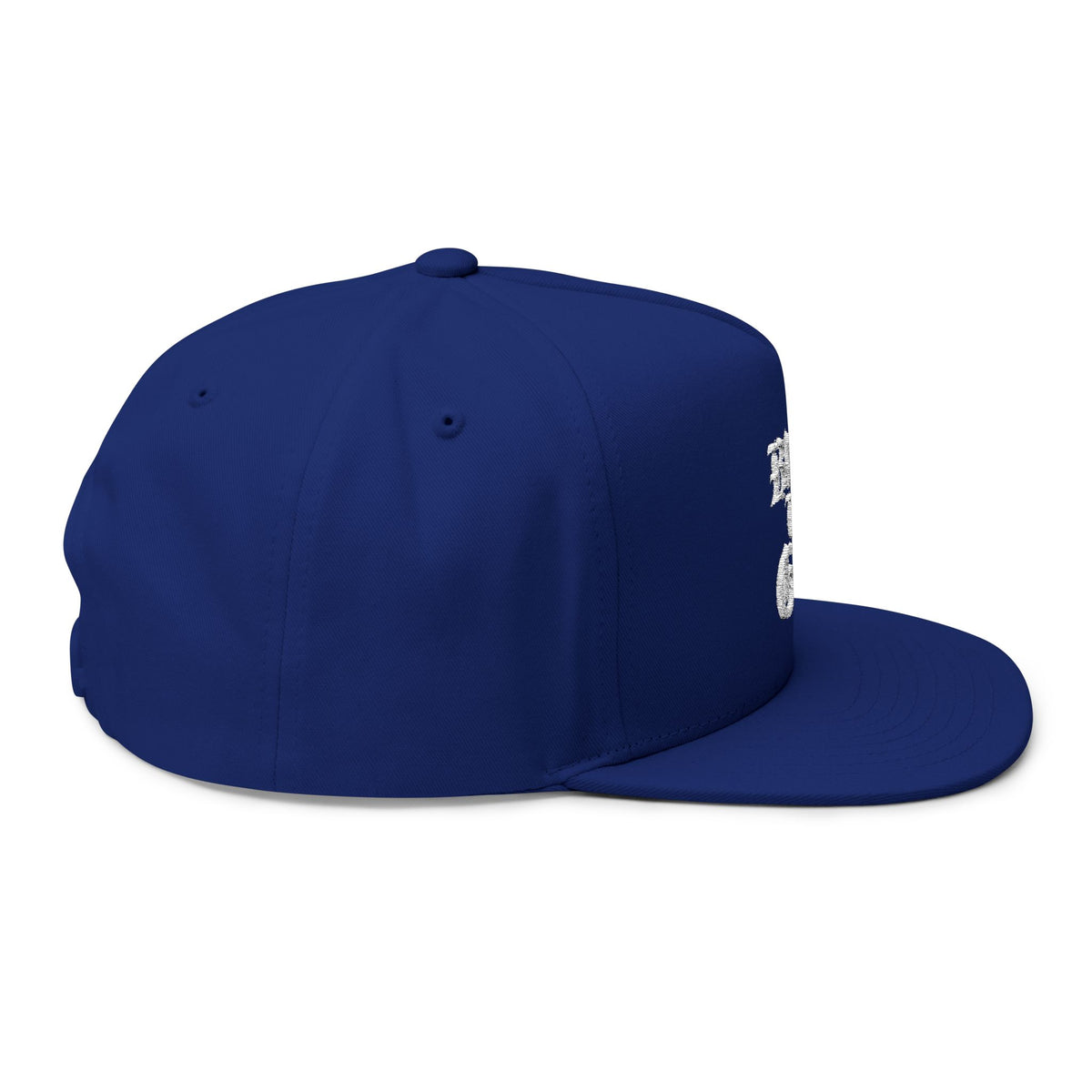 Bless Up God Old English Flat Bill Snapback