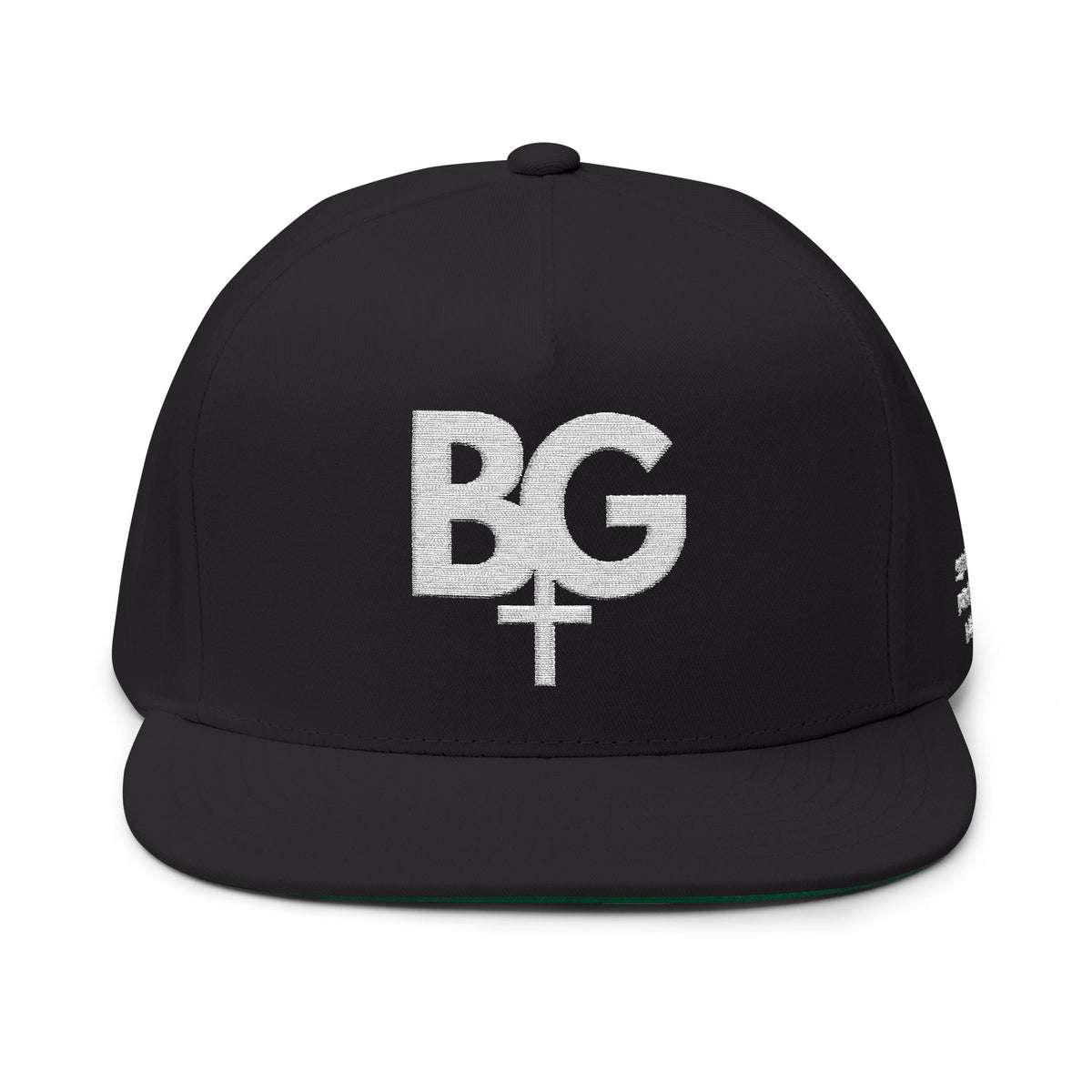 Bless Up God Cross Premium Embroidered Flat Bill Snapback