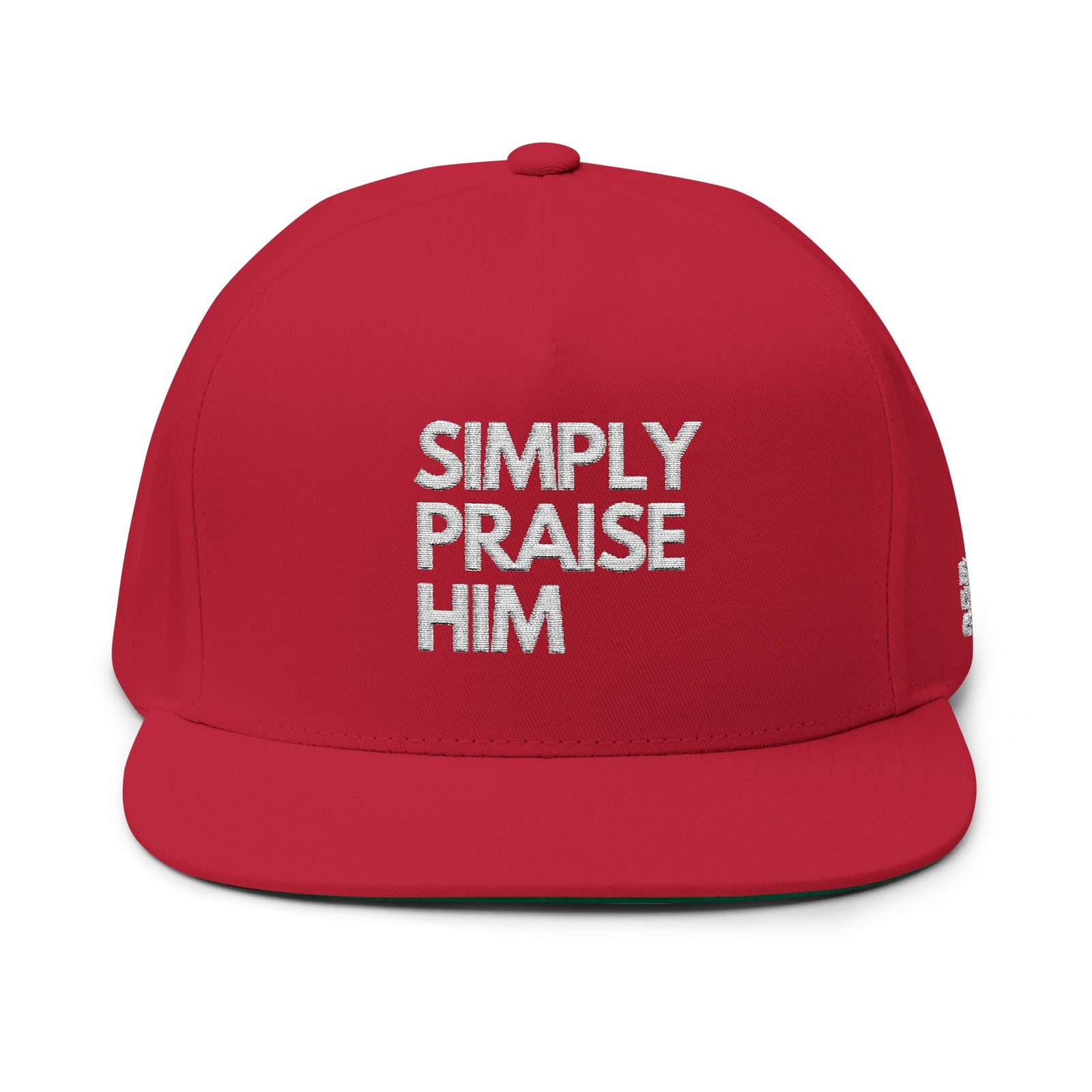 Copy of Bless Up God Premium Embroidered Flat Bill Cap