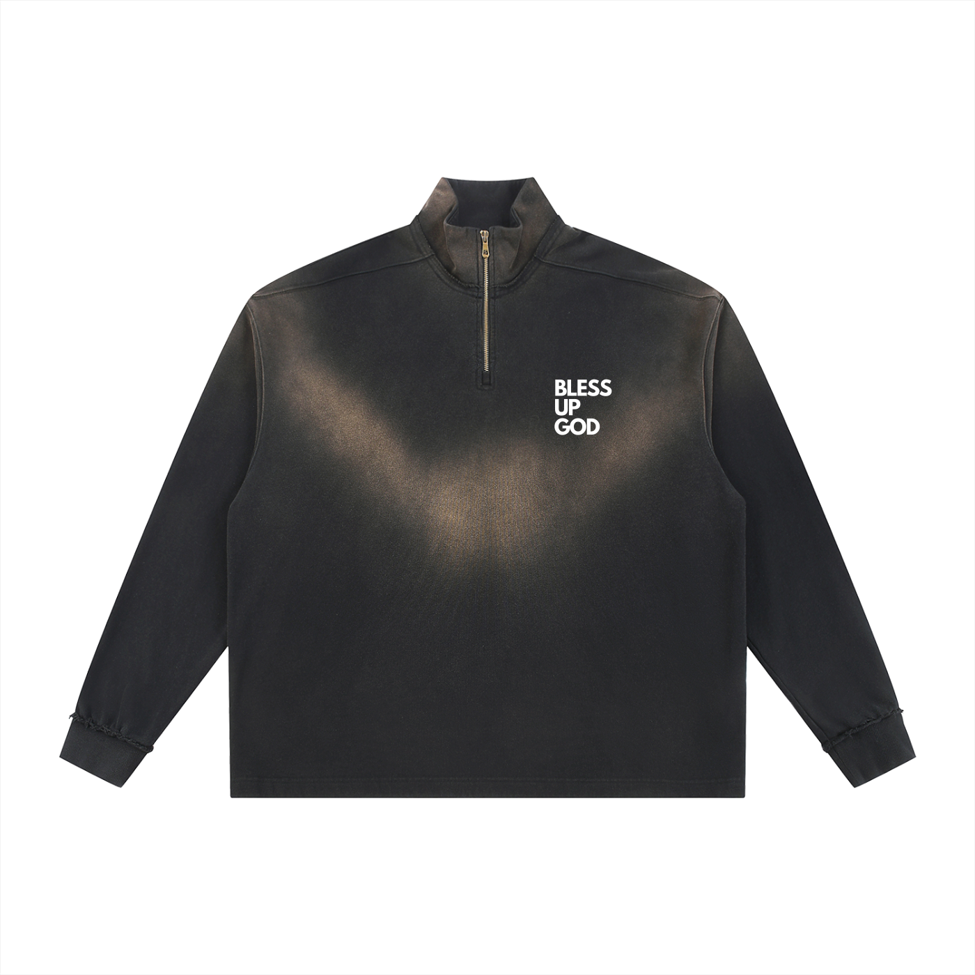 Bless Up God Faded Sweatshirt