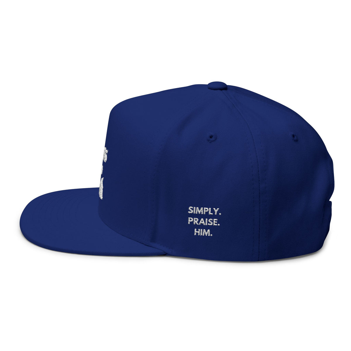 Bless Up God Old English Flat Bill Snapback