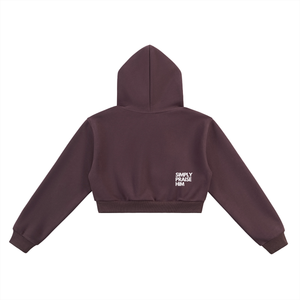 Women's Bless Up God Cropped Hoodie