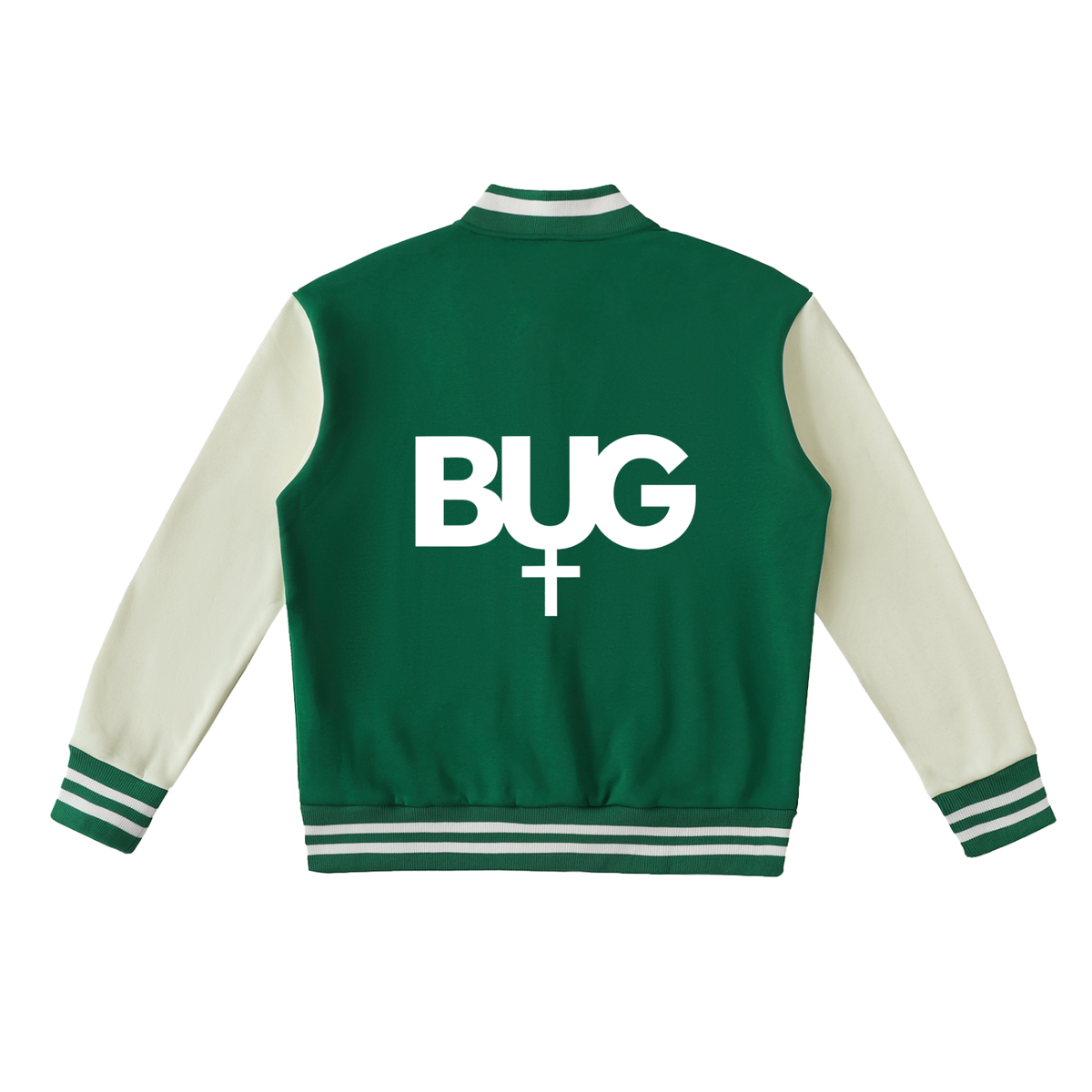 Bless Up God BUG Two-Tone Varsity Jacket
