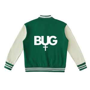 Bless Up God BUG Two-Tone Varsity Jacket