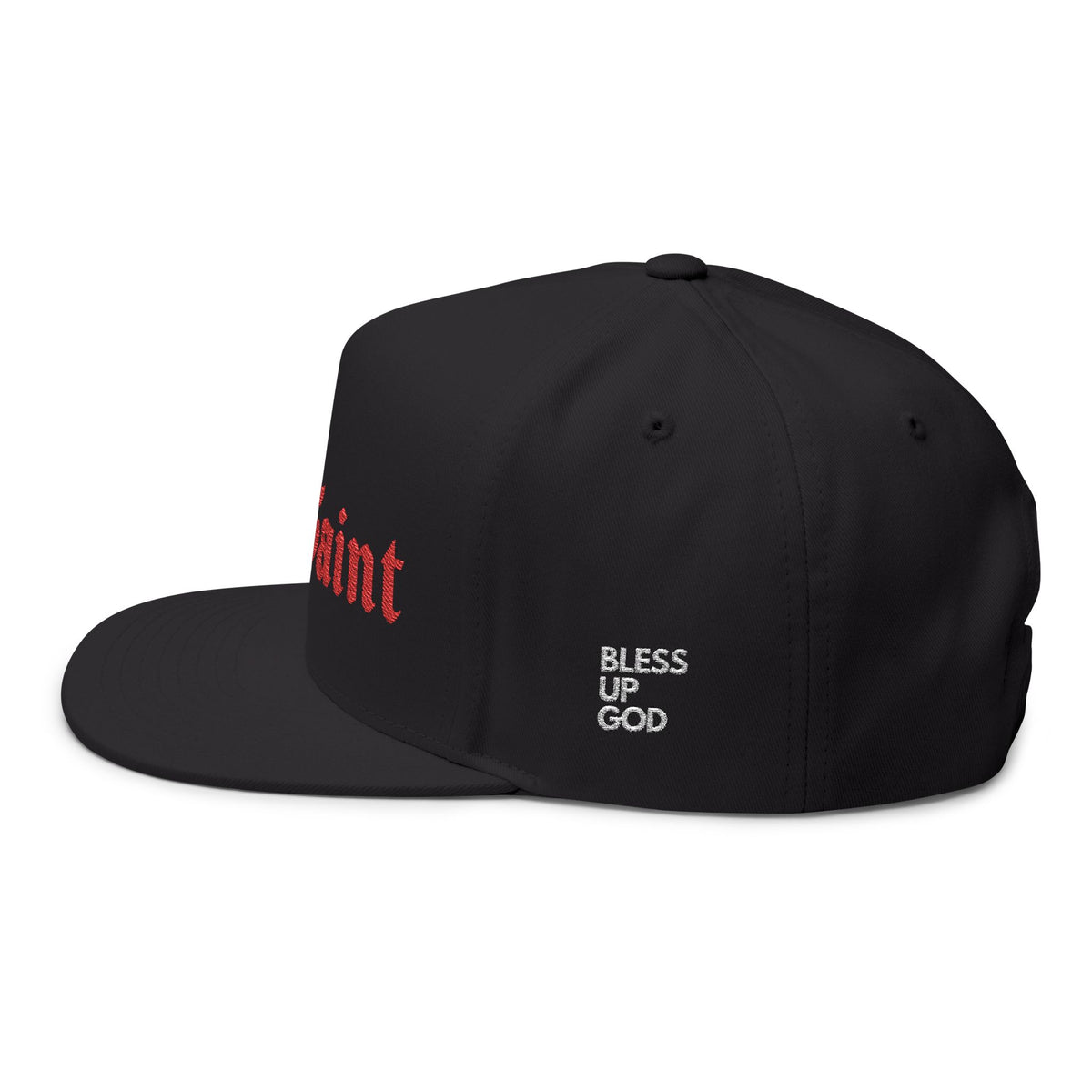 Tru Saint Red Premium Embroidered Flat Bill Snapback