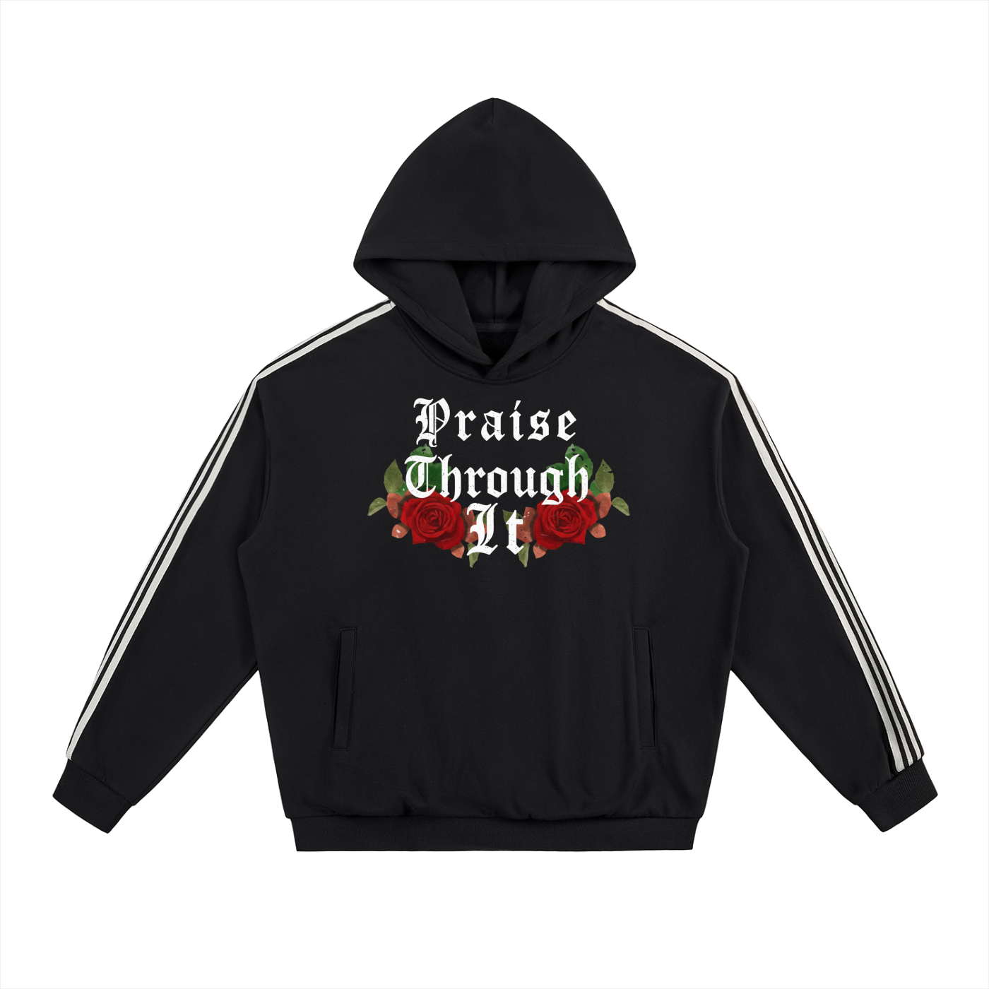 Tru Saint Red Praise Thru It Hoodie