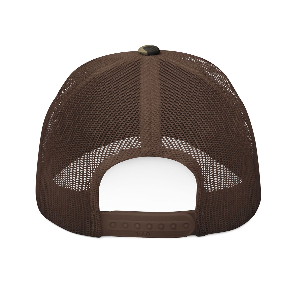 Bless Up God Old English Camouflage Trucker Hat