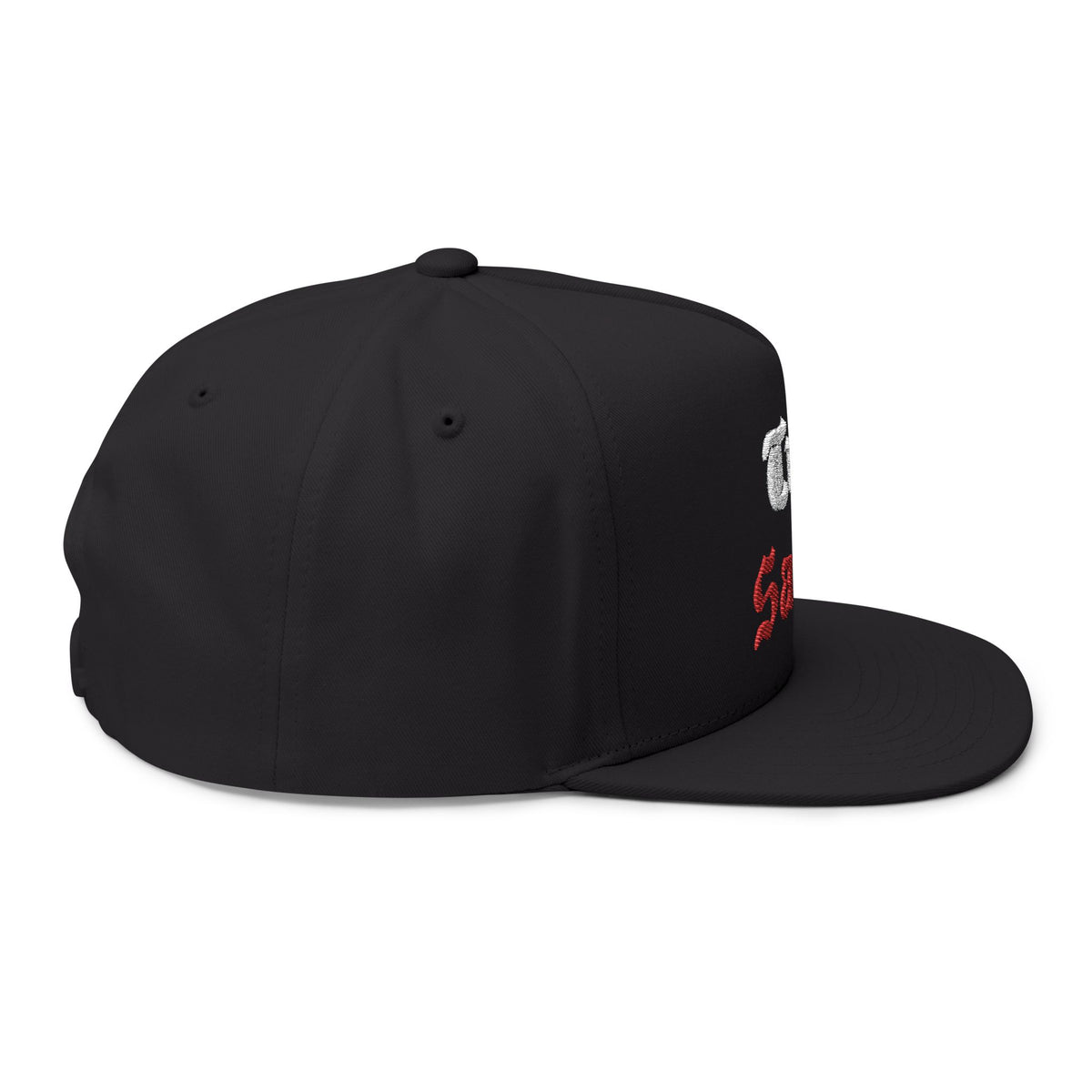 Tru Saint Red Embroidered Flat Bill Snapback