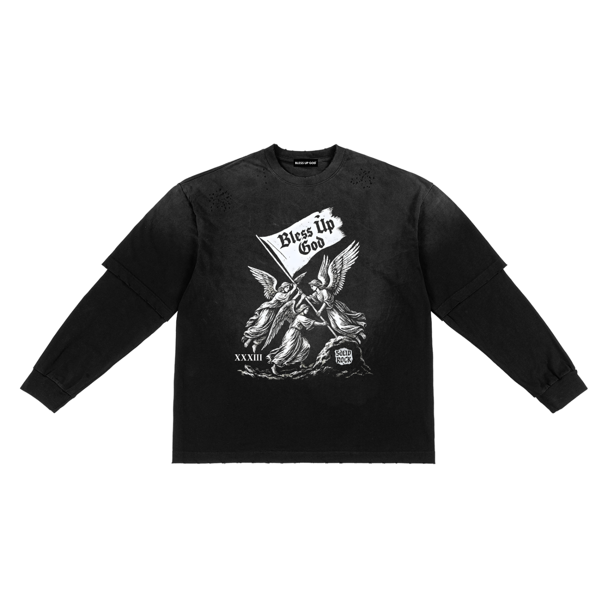 Bless Up God Triple Angel Tee