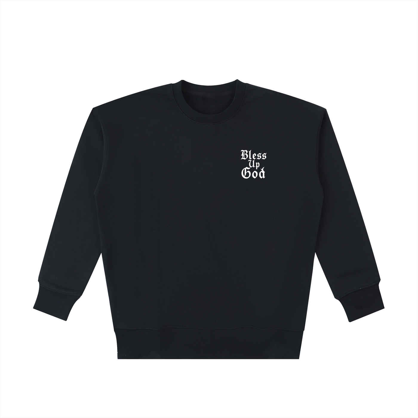 Bless Up God Old English Pocket Premium Sweatshirt