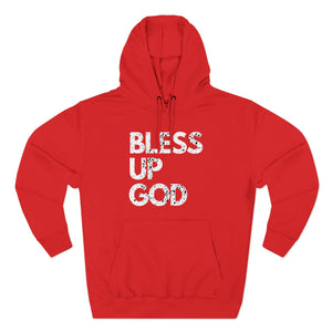 Bless Up God Distressed Premium Hoodie - Unisex
