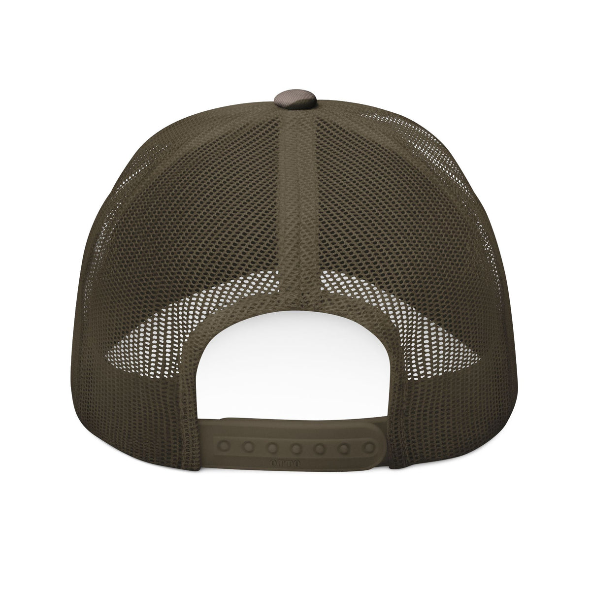 Bless Up God Old English Camouflage Trucker Hat