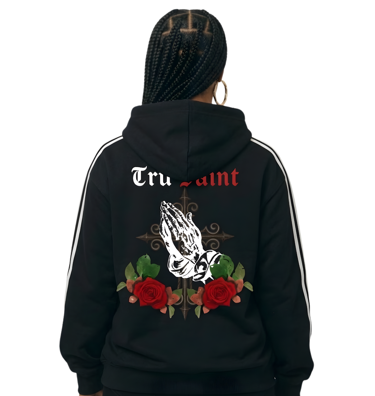 Tru Saint Red Praise Thru It Hoodie