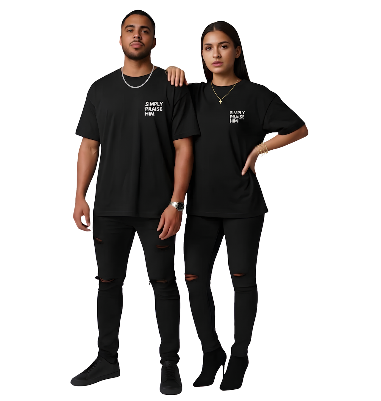 Simply Praise Him Signature Pocket Unisex Tee