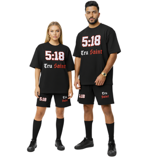 Tru Saint X 5:18 Red Loose Fit Shorts