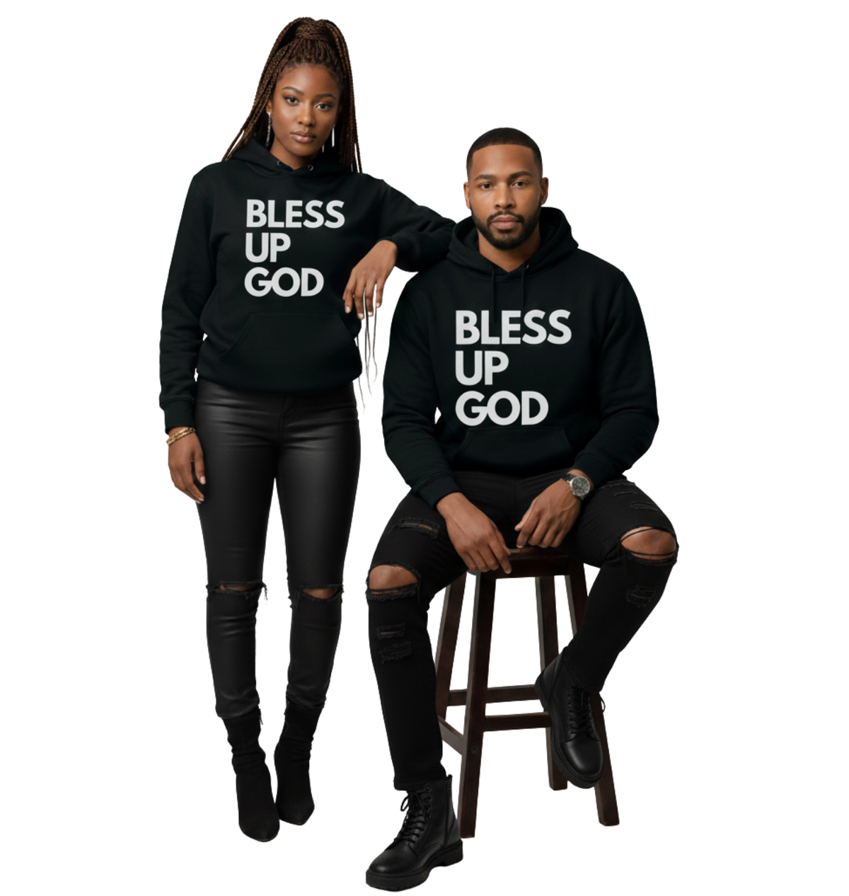 Bless Up God Signature Premium Unisex Hoodie