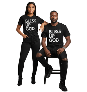 Bless Up God Premium Distressed Soft Unisex Tee