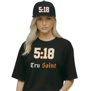 5:18 Premium Embroidered Orange Flat Bill Snapback