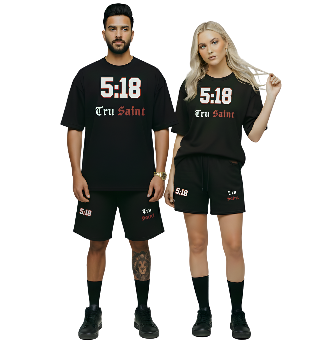 Tru Saint X 5:18 Red Unisex Loose Fit Shorts