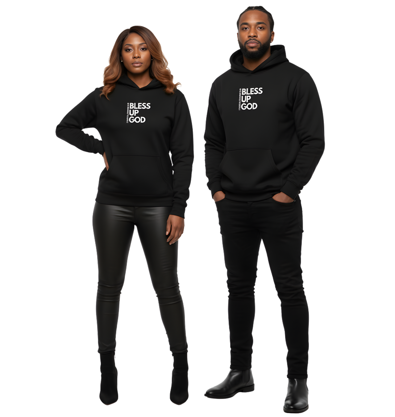 Bless Up God 1 Thess Signature Premium Unisex Hoodie