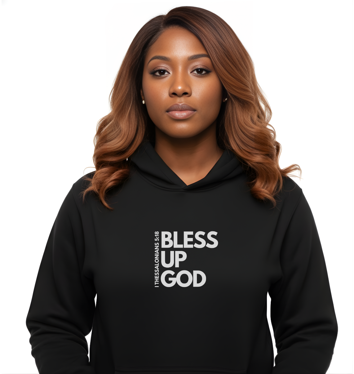Bless Up God 1 Thess Signature Premium Unisex Hoodie