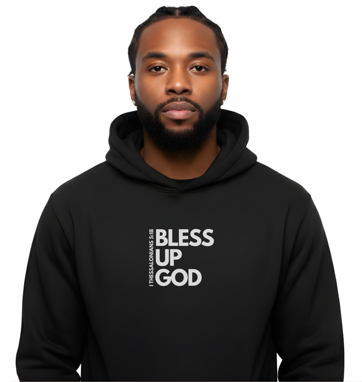 Bless Up God 1 Thess Signature Premium Unisex Hoodie