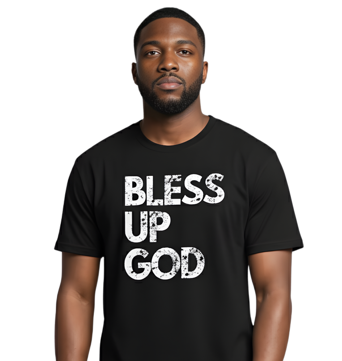 Bless Up God Premium Distressed Unisex Tee