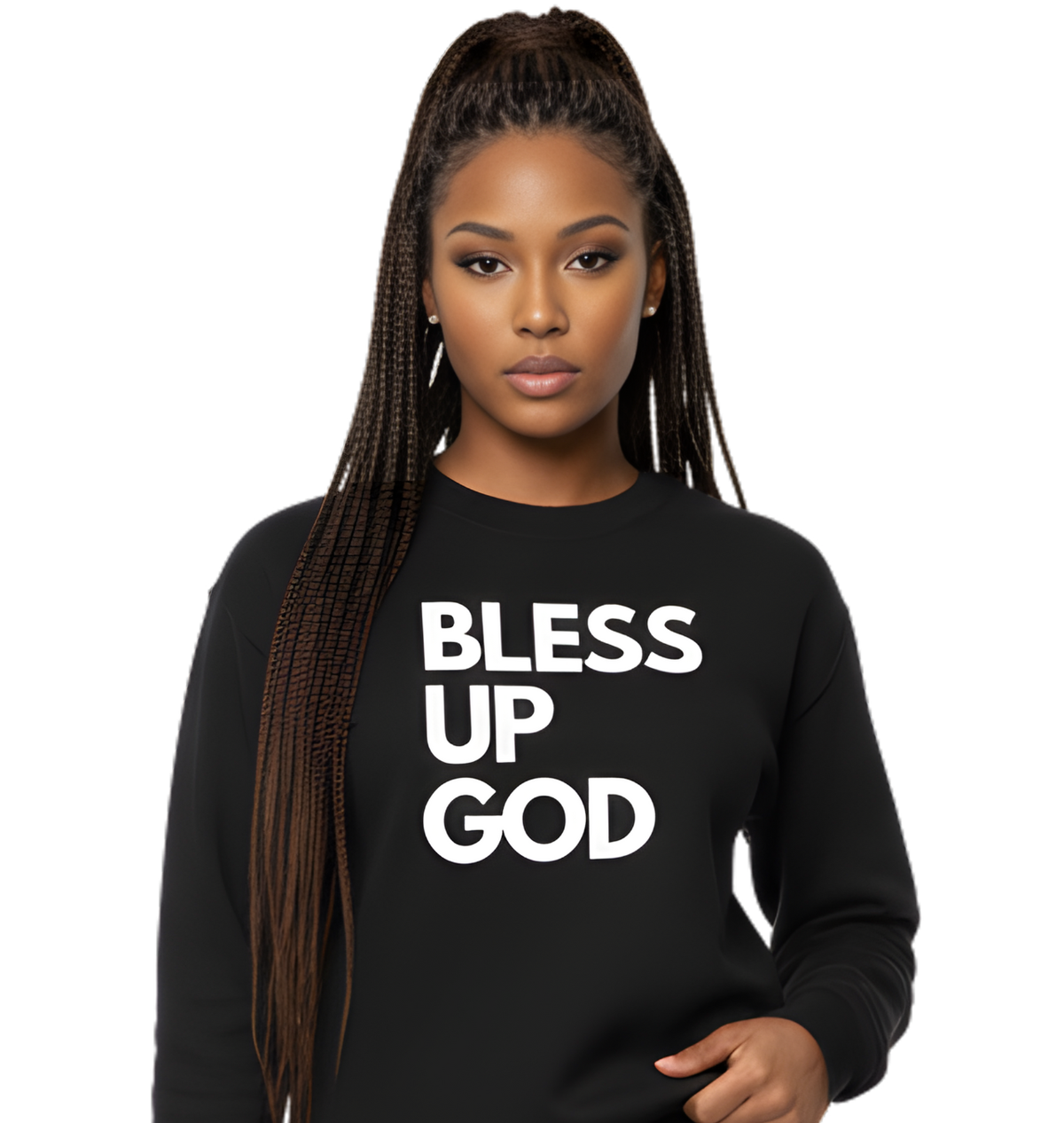 Bless Up God Signature Premium Unisex Crewneck Sweatshirt
