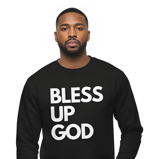 Bless Up God Signature Premium Unisex Crewneck Sweatshirt