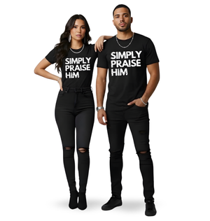Simply Praise Him Signature Distressed Unisex Tee