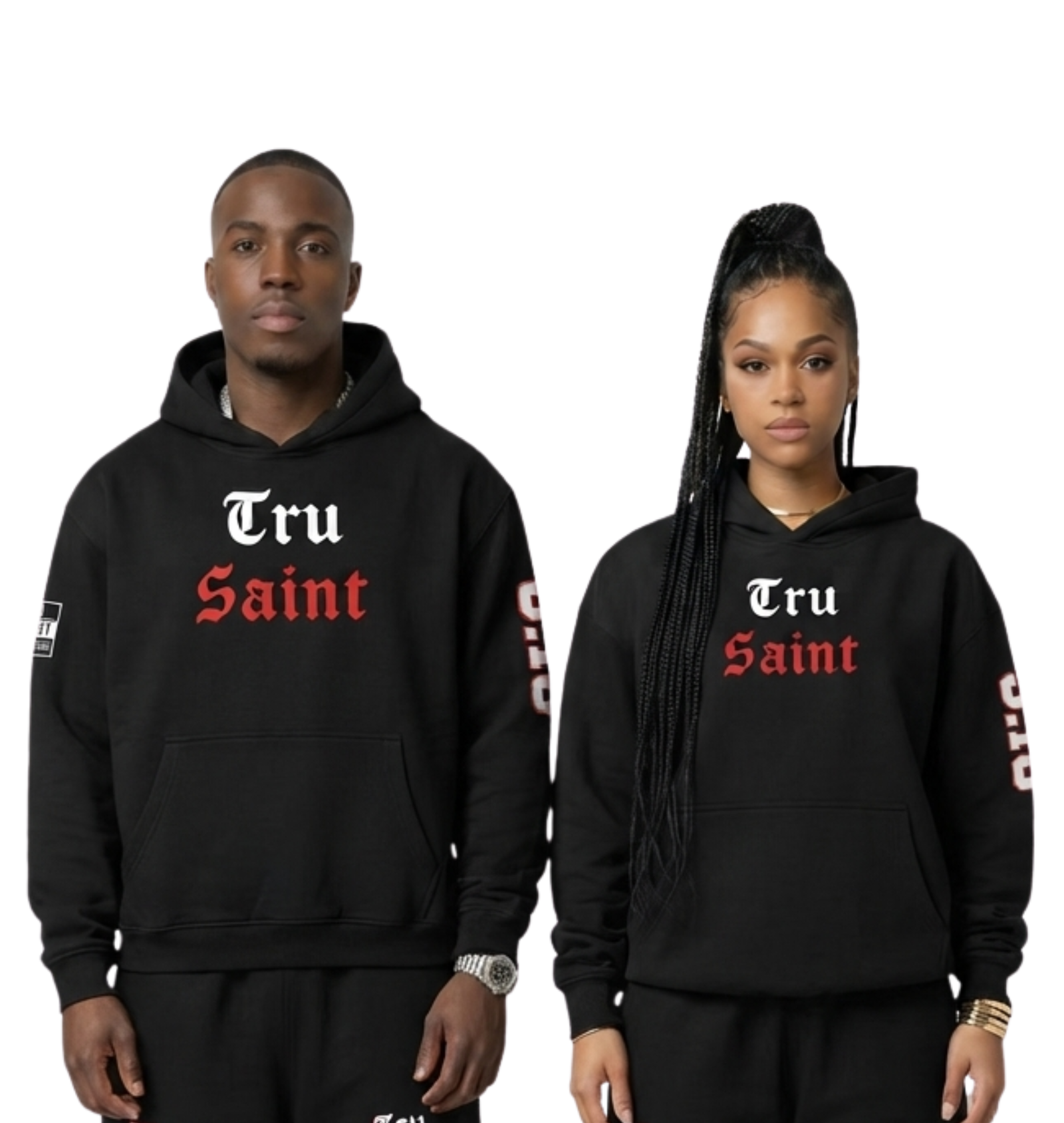 Tru Saint x 5:18 Oversized Fit Angel Wings Hoodie