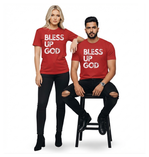Bless Up God Signature Distressed Unisex Tee